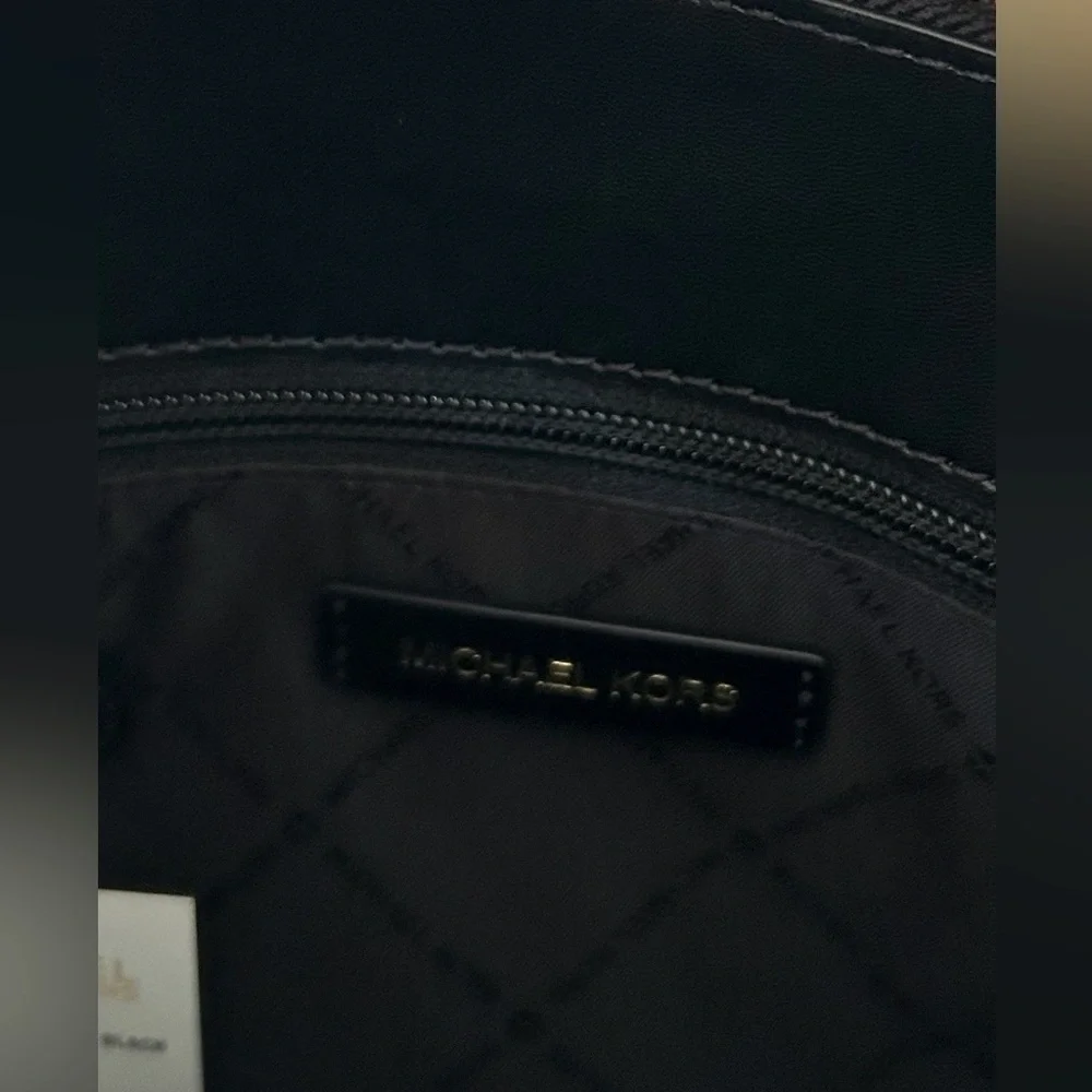 Michael Kors Reed Center Zip Belted Leather Satchel